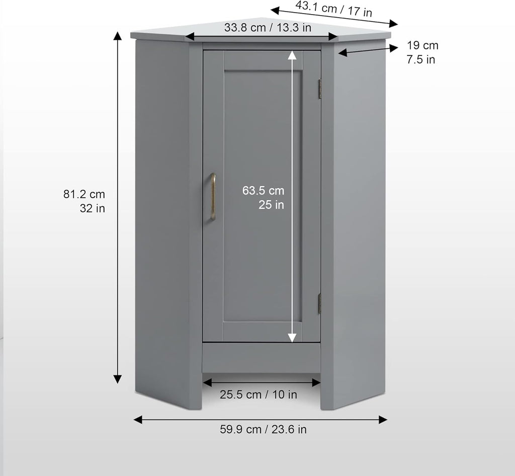 Grey Corner Cabinets L37083