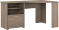 Ash Gray Corner Desk with Storage J38840