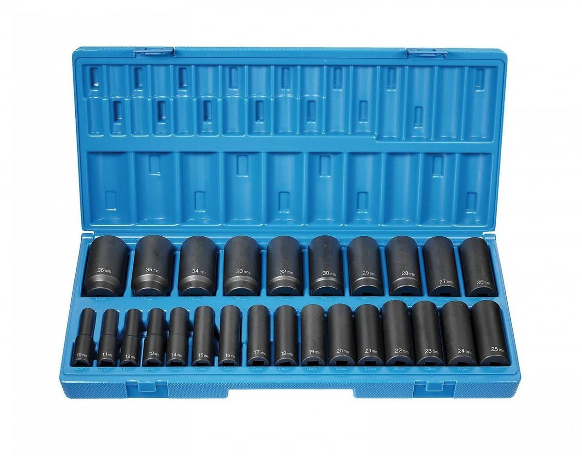 1/2in Dr. 26 pc. 12 Point Deep Length Metric Set O9684