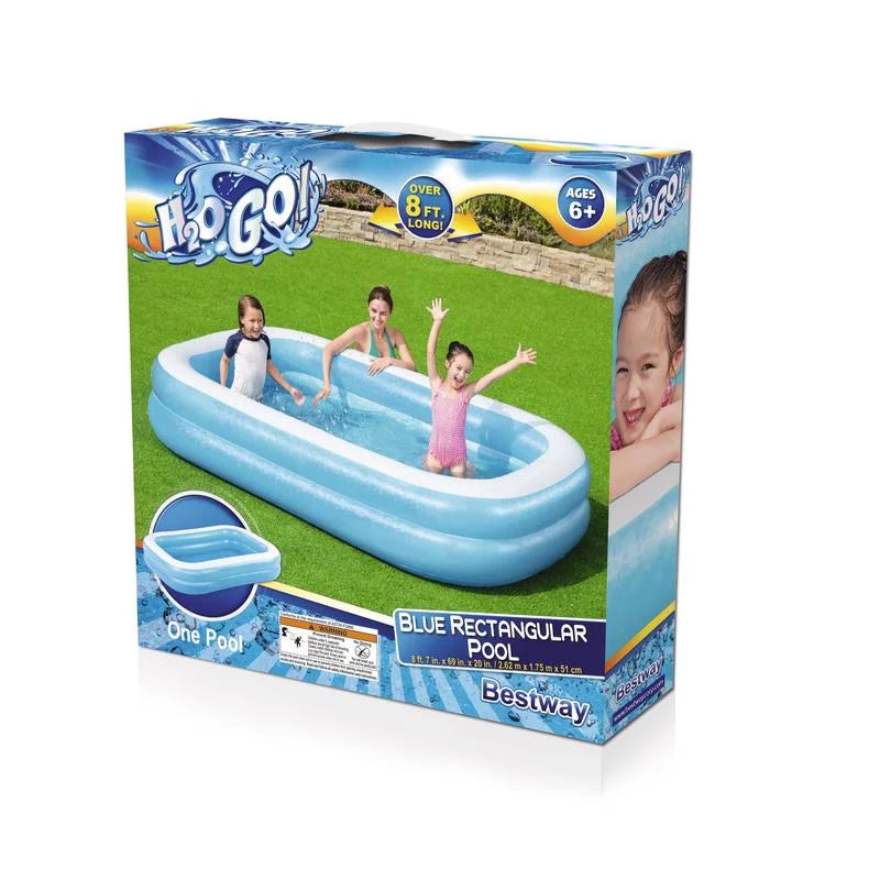 Inflatable Blue Rectangular Family Splash Pool M946