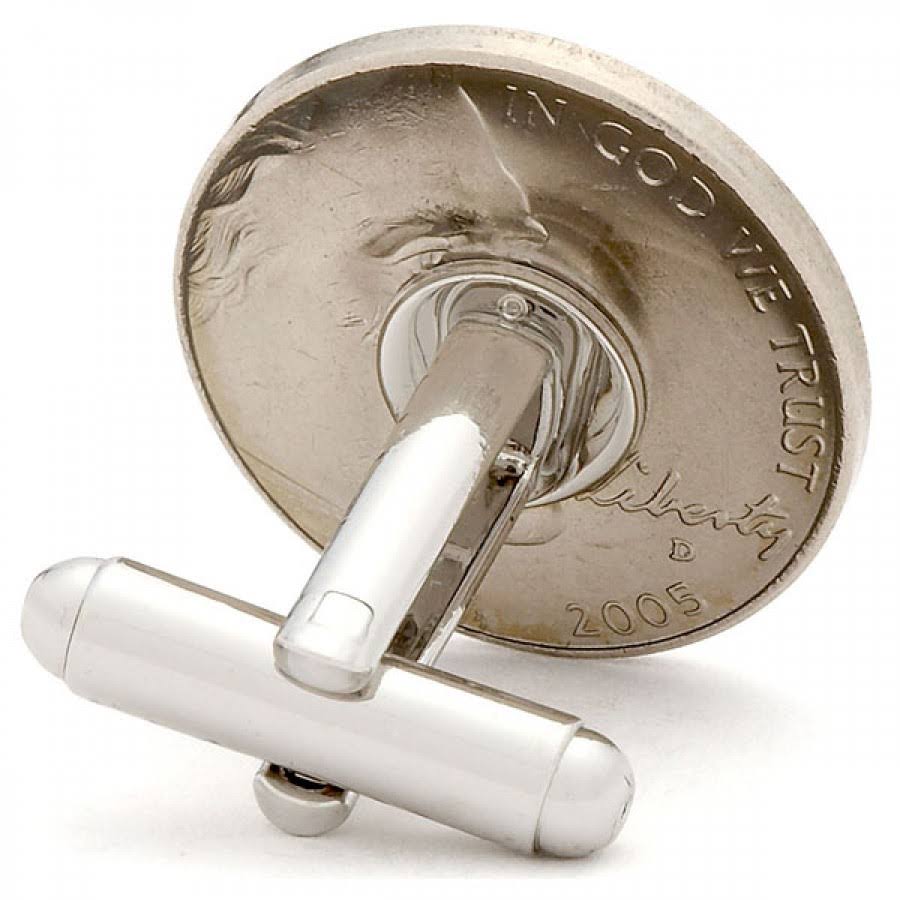 Hand Painted Texas Quarter Cufflinks D597