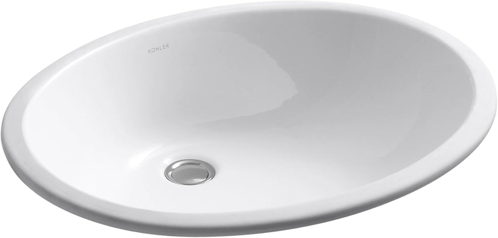 White Undercounter Bathroom Sink X194