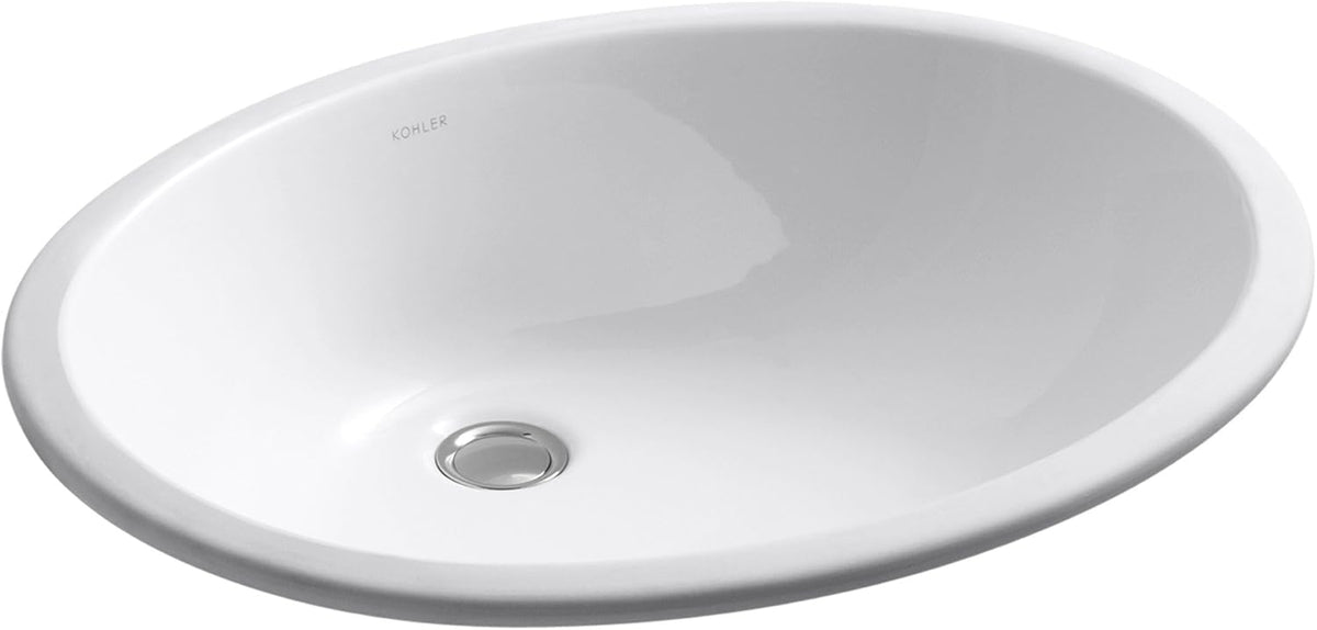 White Undercounter Bathroom Sink X194