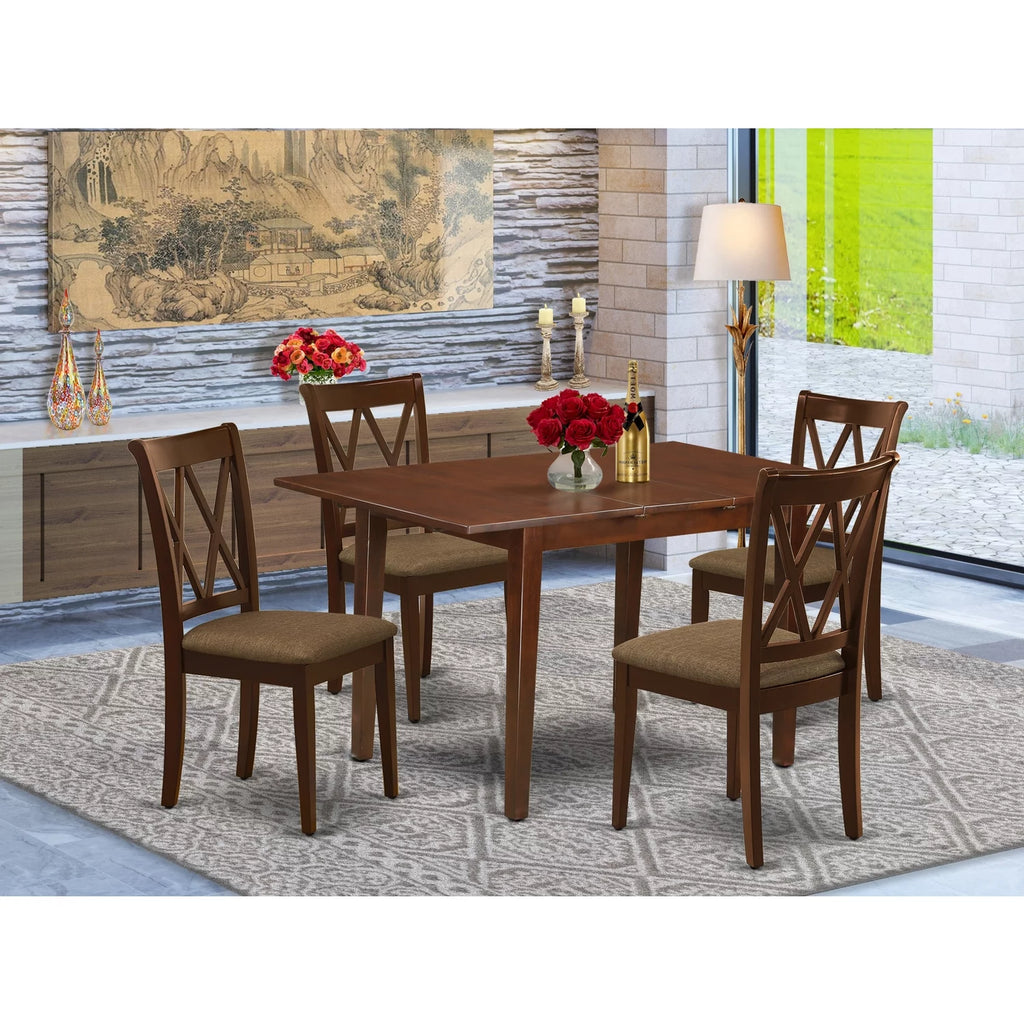 5 Piece Mahogany Wood Dining Set Z121013