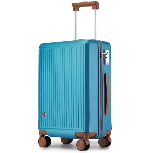 Black 20-Inch Hardside Carry-on Luggage with Spinner Wheels Y658