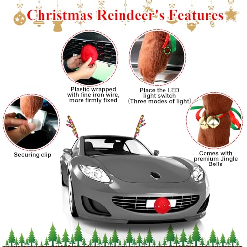 Christmas Reindeer Car Kit with LED I339