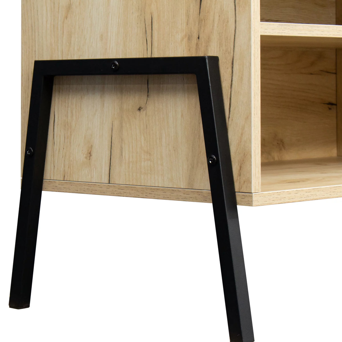 Mid-century modern Wooden TV Console with Storage Q81942