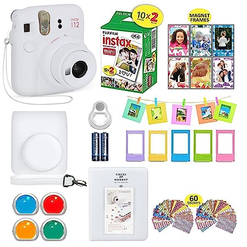 Purple Instant Camera Bundle with 20 Film Sheets L10256