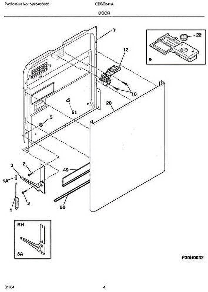Dishwasher Door Seal N1261