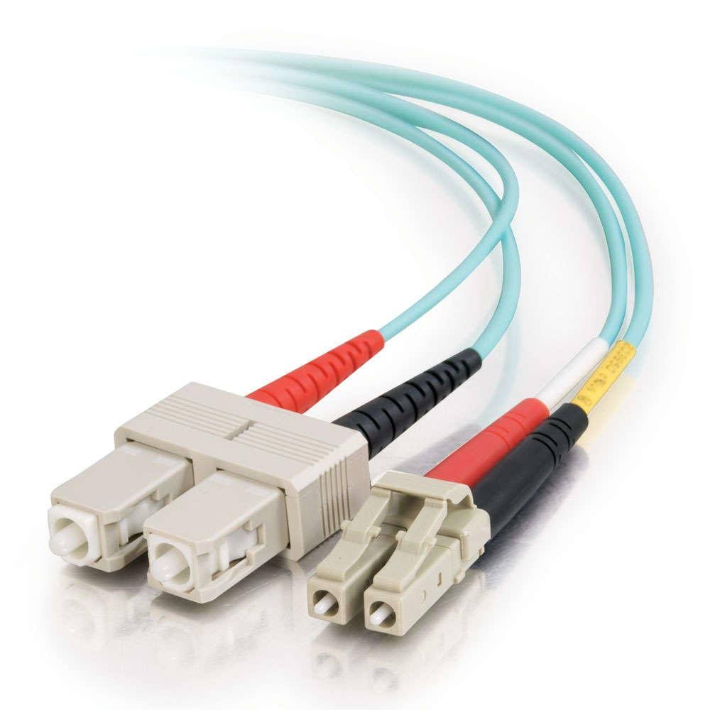 7M LC-SC 10GB 50/125 OM3 Duplex Multimode PVC Fiber Optic Cable F52278