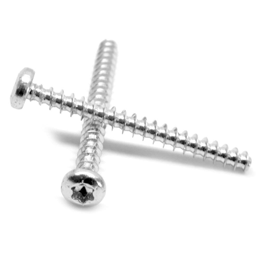 M2.5 x 1.40 x 10 Thread Rolling Screw 6 Lobe Pan Head Low Carbon Steel Zinc Plated D9206