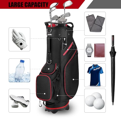 Navy 14 Way Divider Lightweight Golf Stand Bag with Dust Cover G320