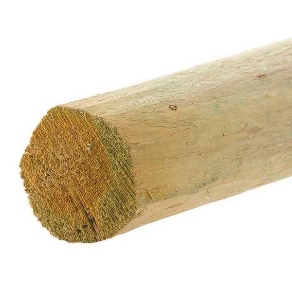 3-3/4-in x 8-ft Pressure Treated Pine Fence Post N1907