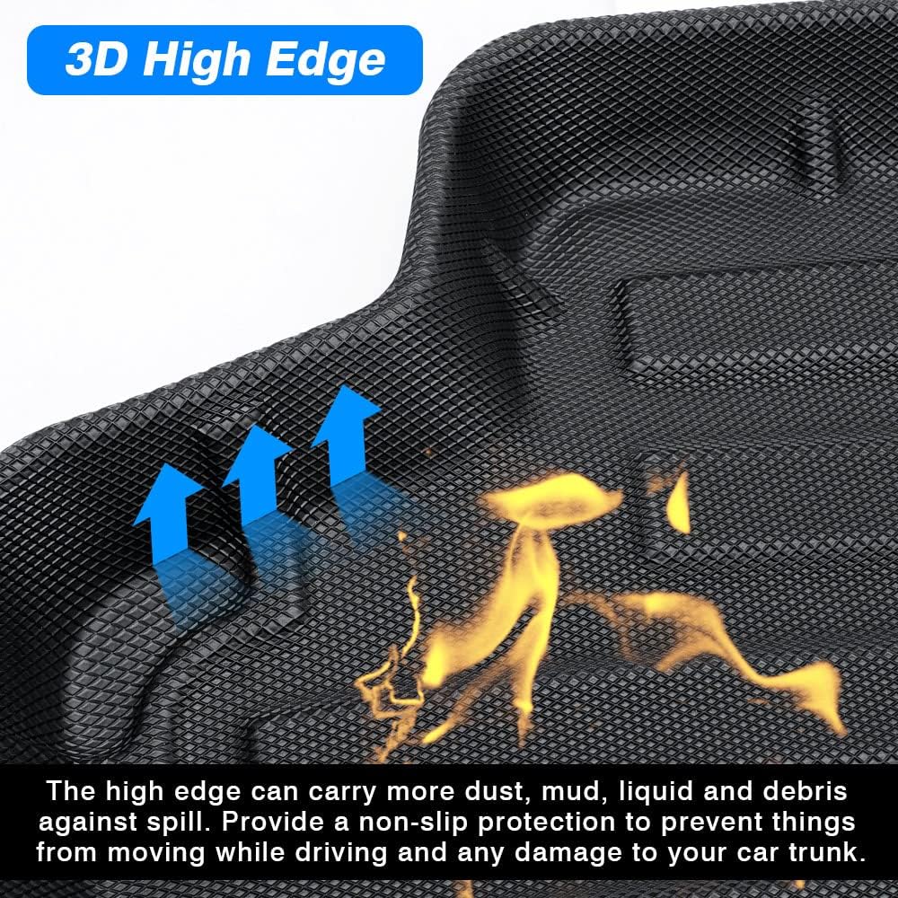 All Weather Custom Fit Cargo Liner Rear Trunk Liner Non-Slip TPO B7216