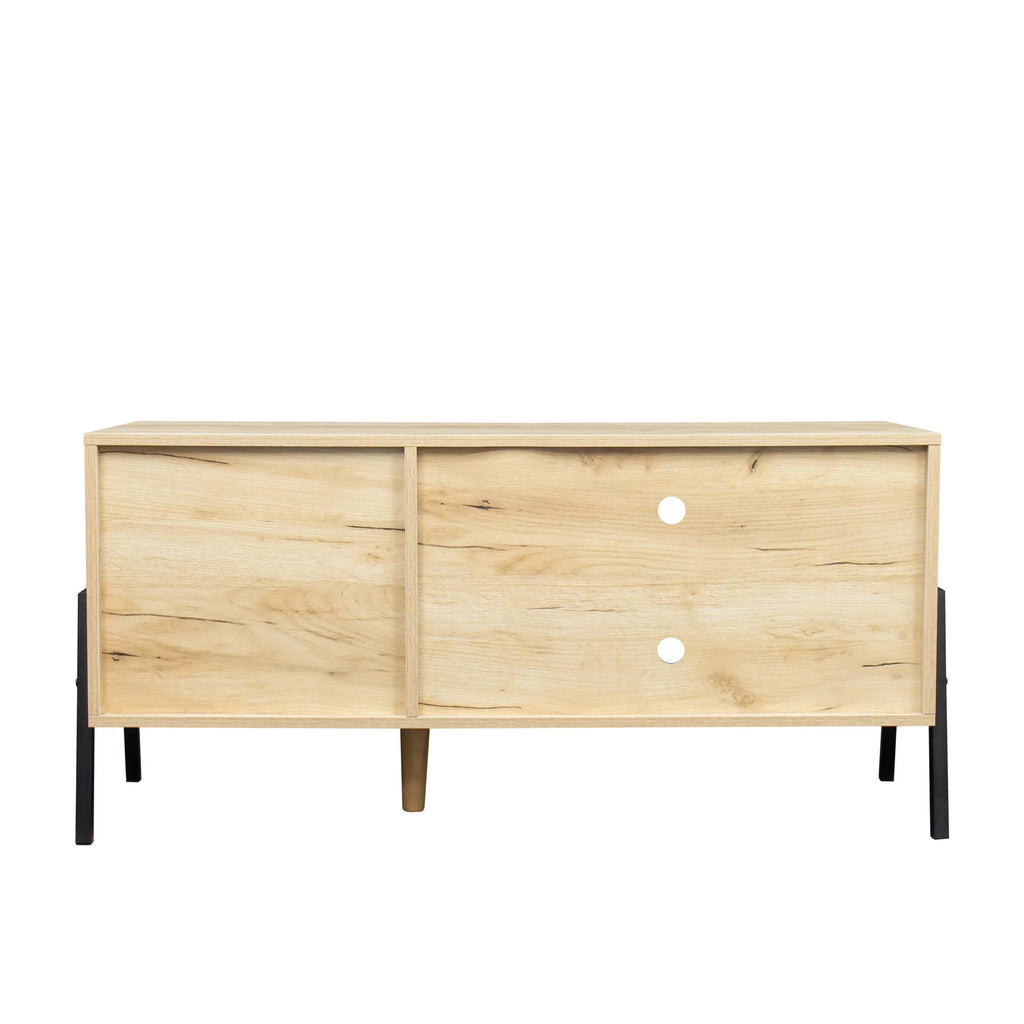 Mid-century modern Wooden TV Console with Storage Q81942