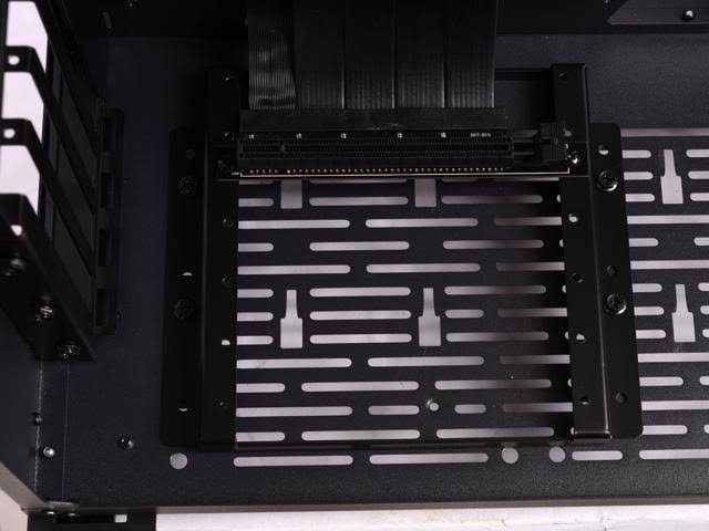 Black PCI-E x16 3.0 Extender Riser Cable with Cover Bracket O52521