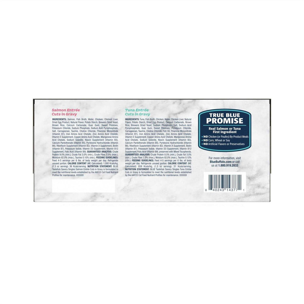 Salmon and Tuna Cuts in Gravy Wet Cat Food Variety Pack R7742