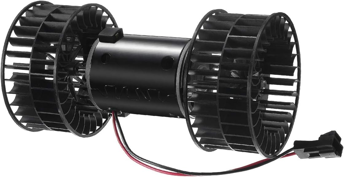 Heater Blower Motor with Fan Cage, Single Speed 12V, Pack of 2 W47003