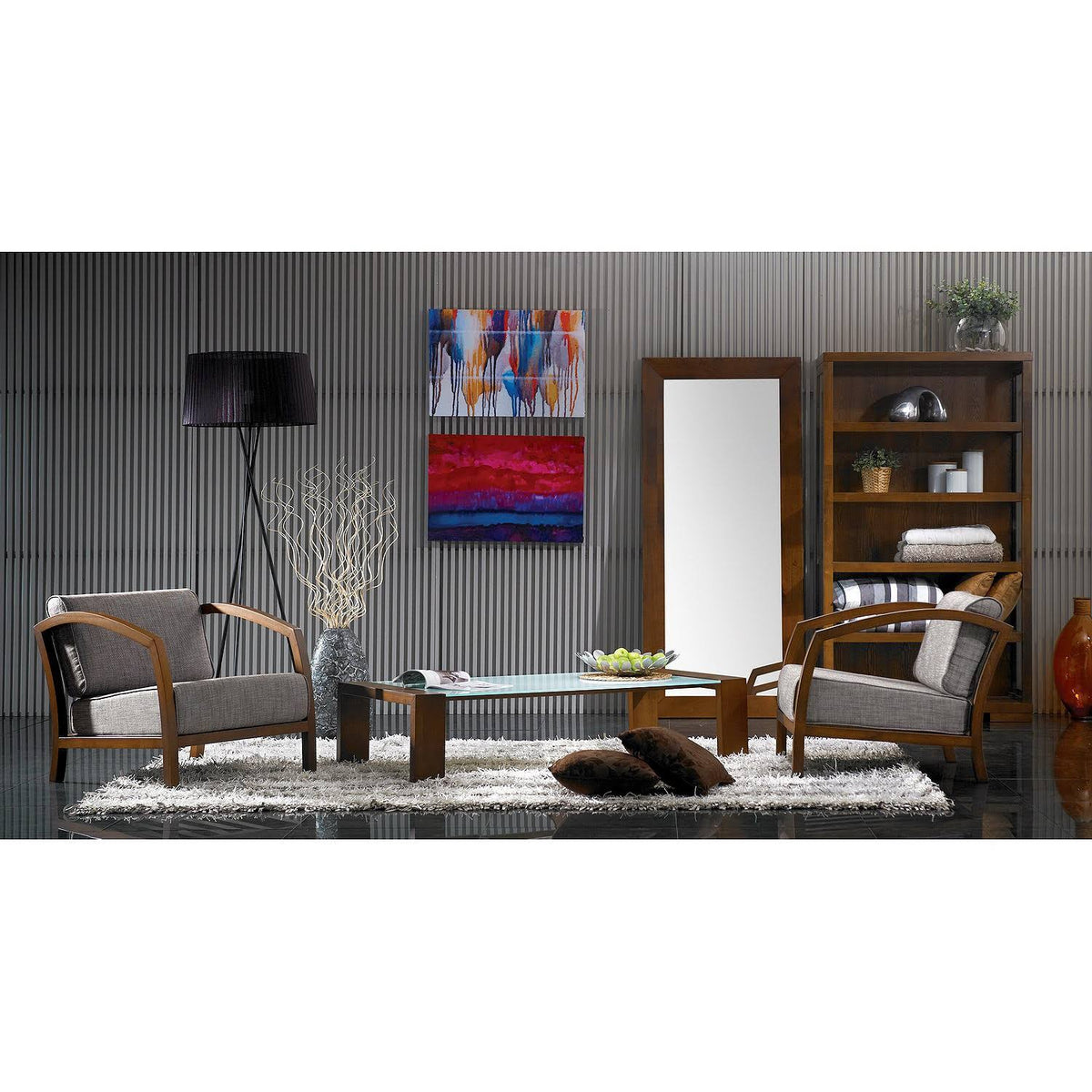 Brown Modern Accent Chair X8848