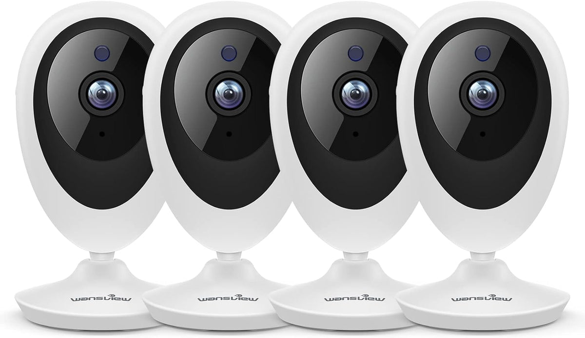 1080P HD WiFi Indoor Security Camera 4pcs with Motion Detection Two-Way Audio Night Vision H87047