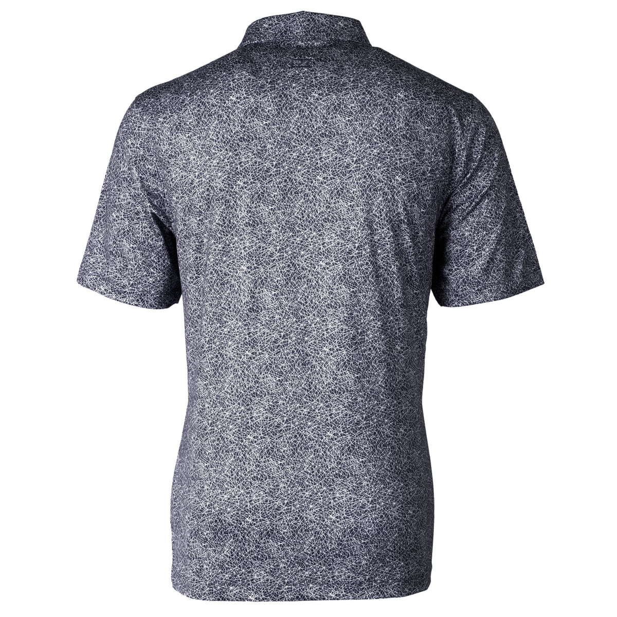Men's Black Print Stretch Polo N44821