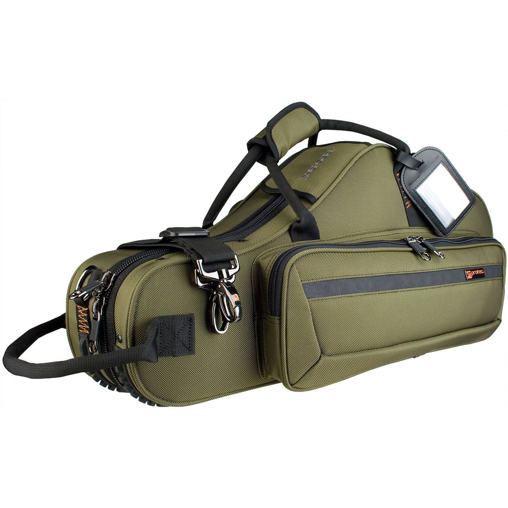 Green Contoured Alto Sax Case V7994
