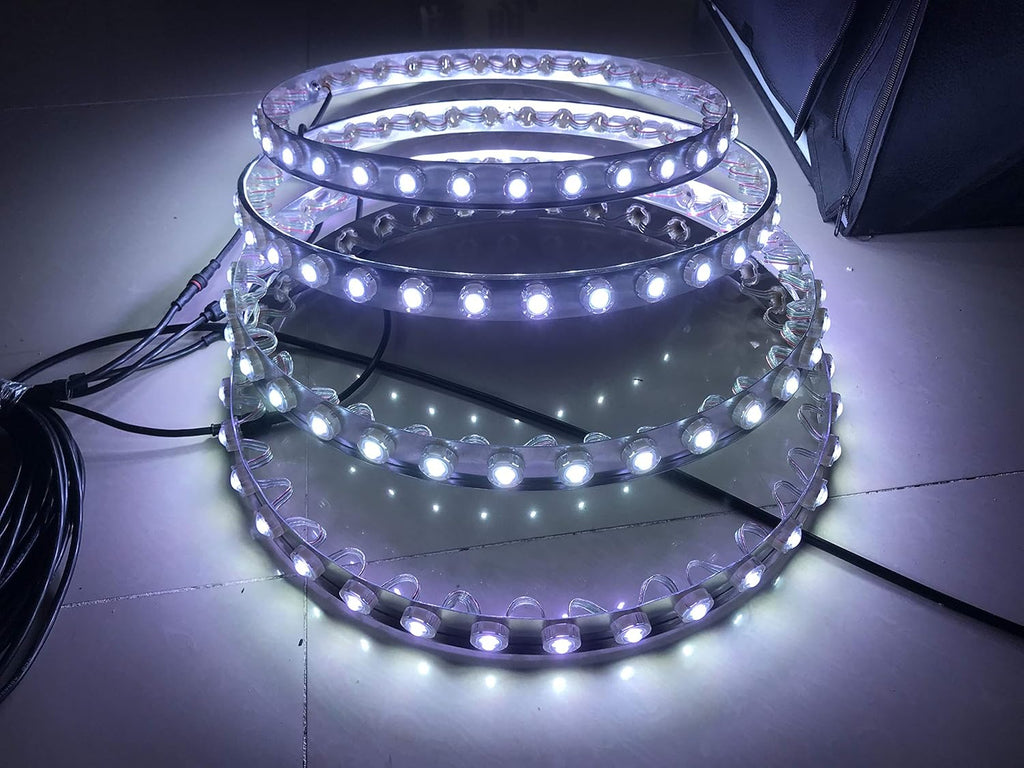 15.5'' RGB IP68 Waterproof LED Wheel Ring Lights T405