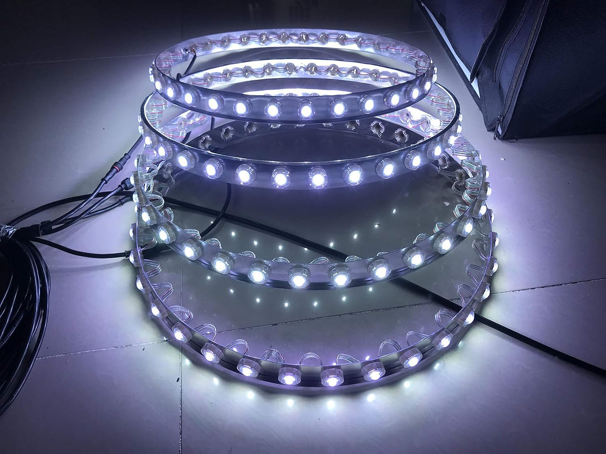 15.5'' RGB IP68 Waterproof LED Wheel Ring Lights T405