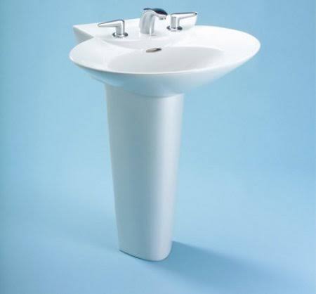 Cotton Single Hole Pedestal Lavatory R9230