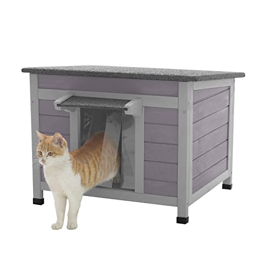 Cat House with Escape Door Insulated Weatherproof Roof T724920