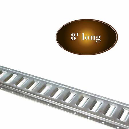 Three 8-ft Hot-Dipped Galvanized Steel E-Track Tie-Down Rails F205