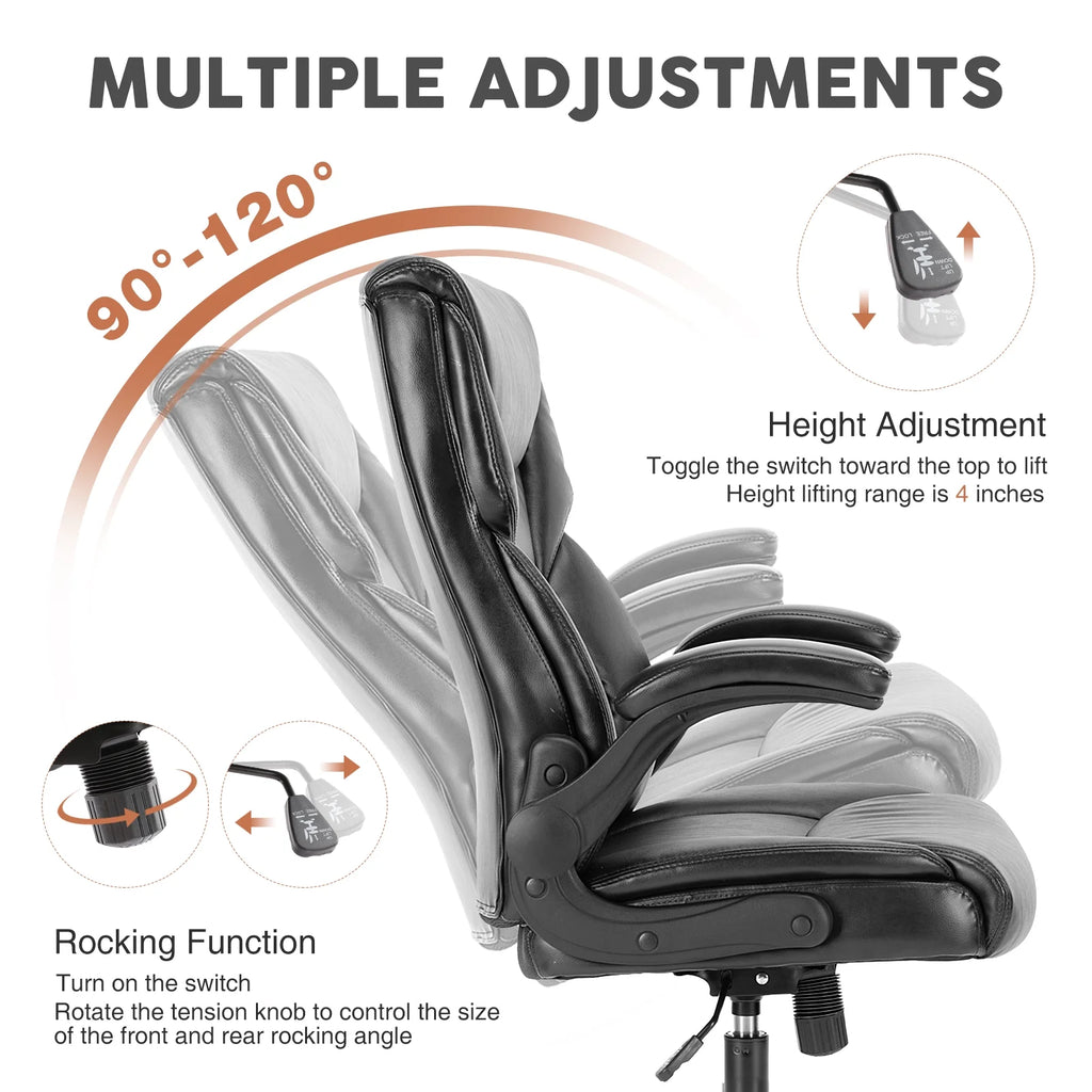 PU Leather High Back Ergonomic Office Chair U818