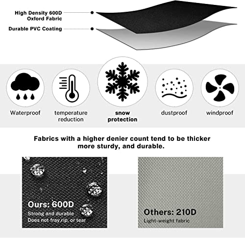 600D Windshield Cover with Side Covers 76 x 49 inches N44927