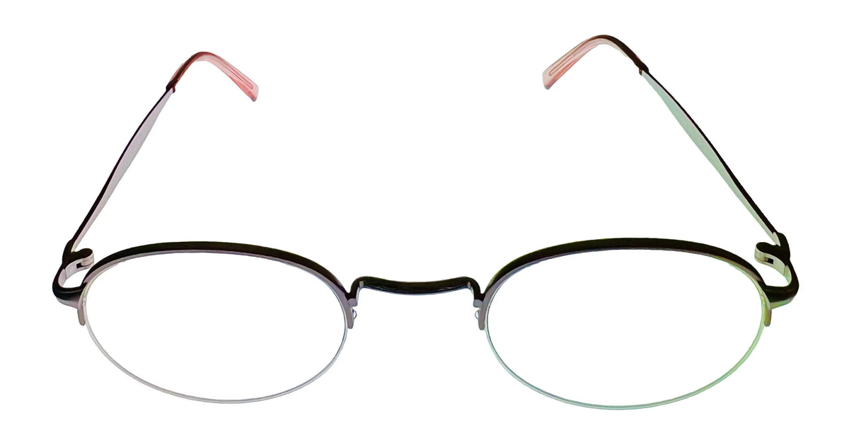 Violet Round Rimless Metal Eyewear Frame D901