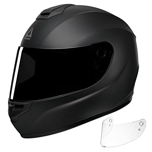 Full Face Motorcycle Helmet with Tinted and Clear Visor G52530