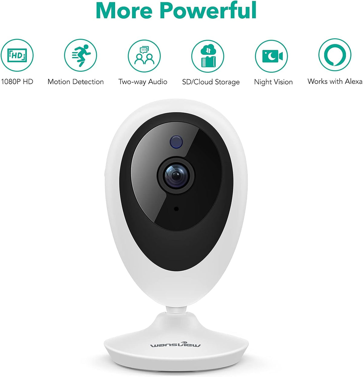 1080P HD WiFi Indoor Security Camera 4pcs with Motion Detection Two-Way Audio Night Vision H87047