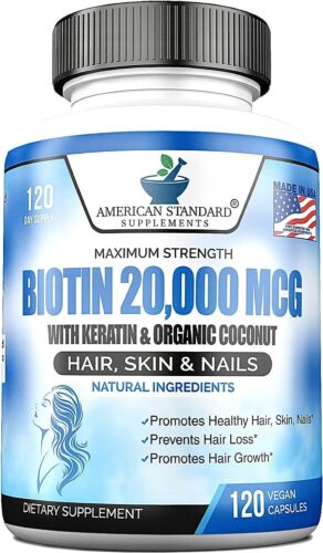 Biotina 20,000Mcg Con Queratina, Coco Organico Y Zinc W724088