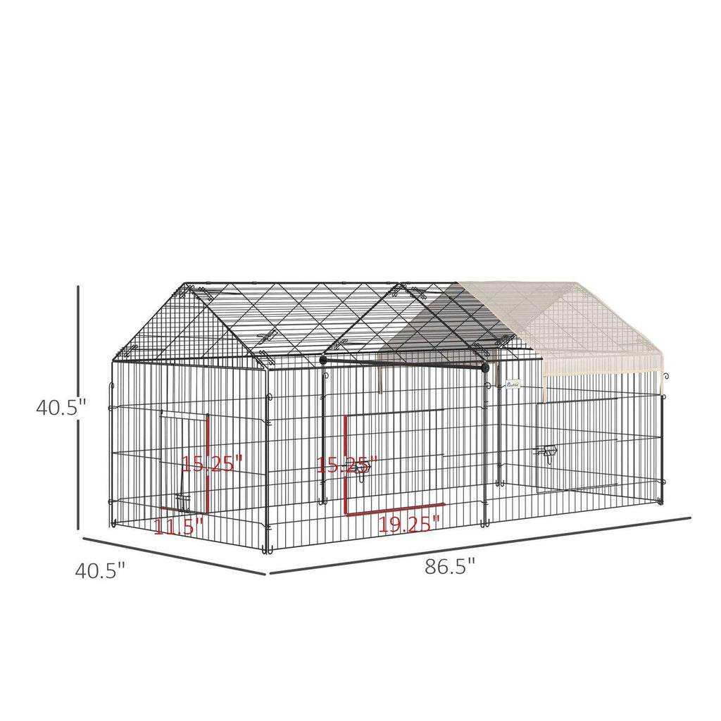 Outdoor Metal Kennel Enclosure V39382