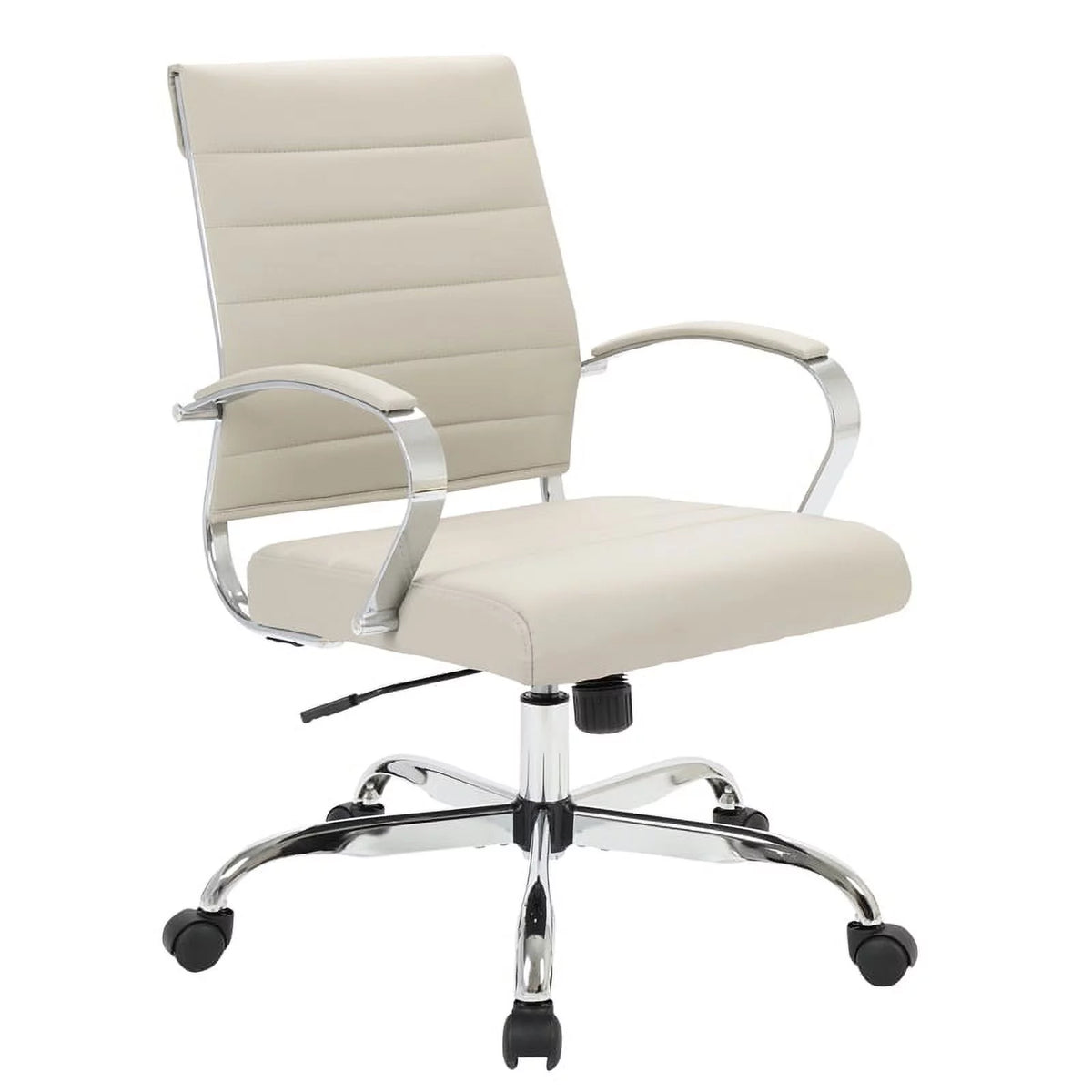 Tan Leatherette Swivel Office Chair W9027