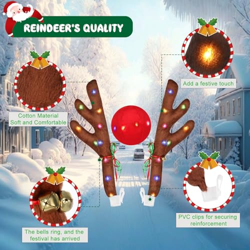 Christmas Reindeer Car Kit with LED I339