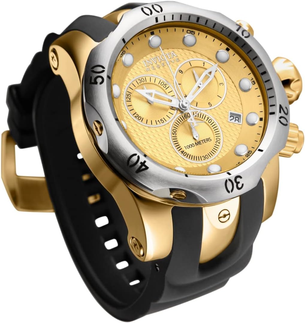 Black Analog Swiss Quartz Watch F456581