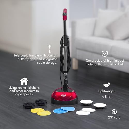 Red Lightweight Floor Cleaner and Polisher P97987