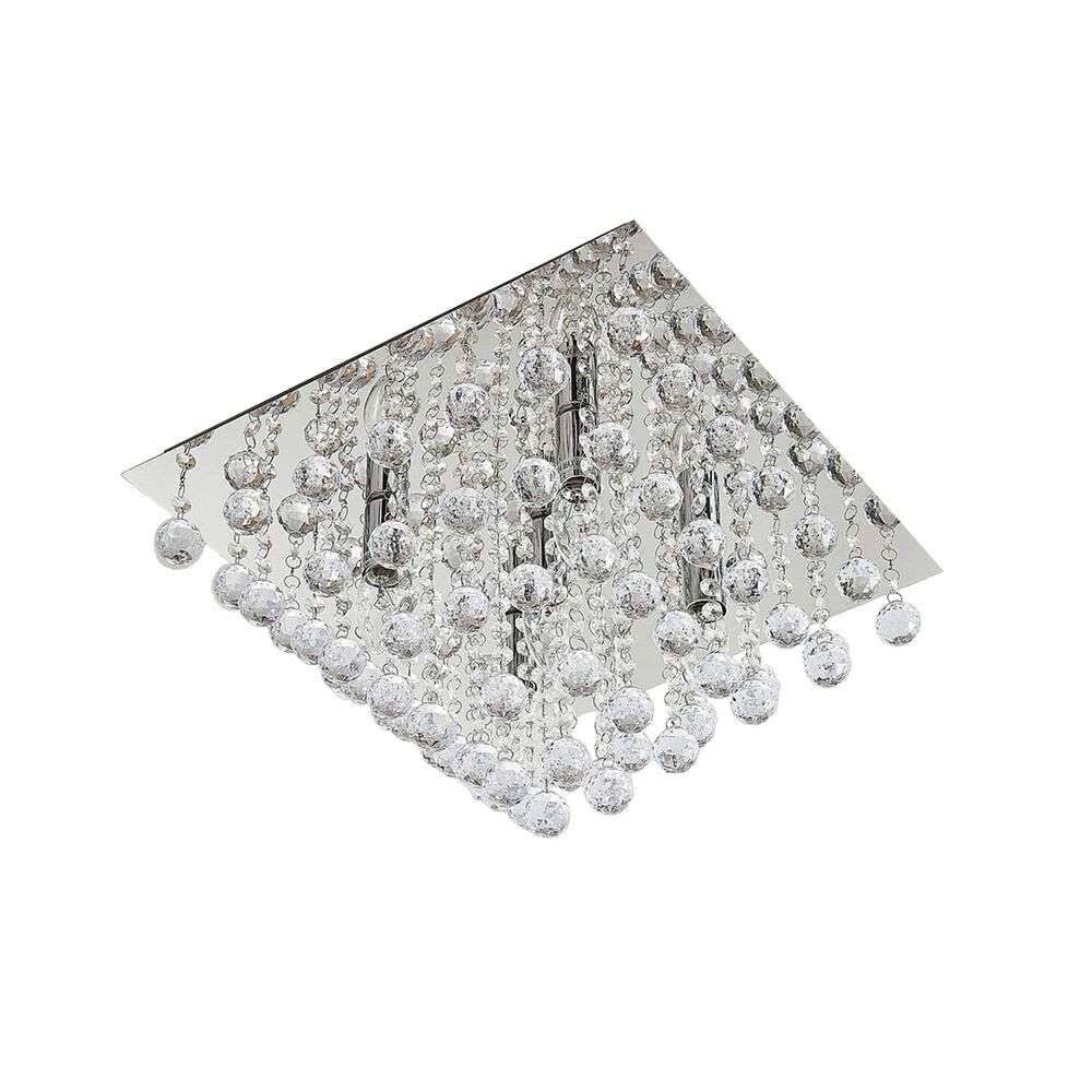 Square Ceiling Lamp Chrome Q392560