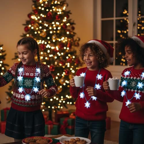 2PCS Christmas Light Up Necklaces K124