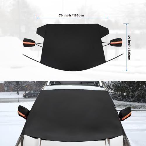 600D Windshield Cover with Side Covers 76 x 49 inches N44927