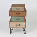 Four Drawer Cabinet End Table K664