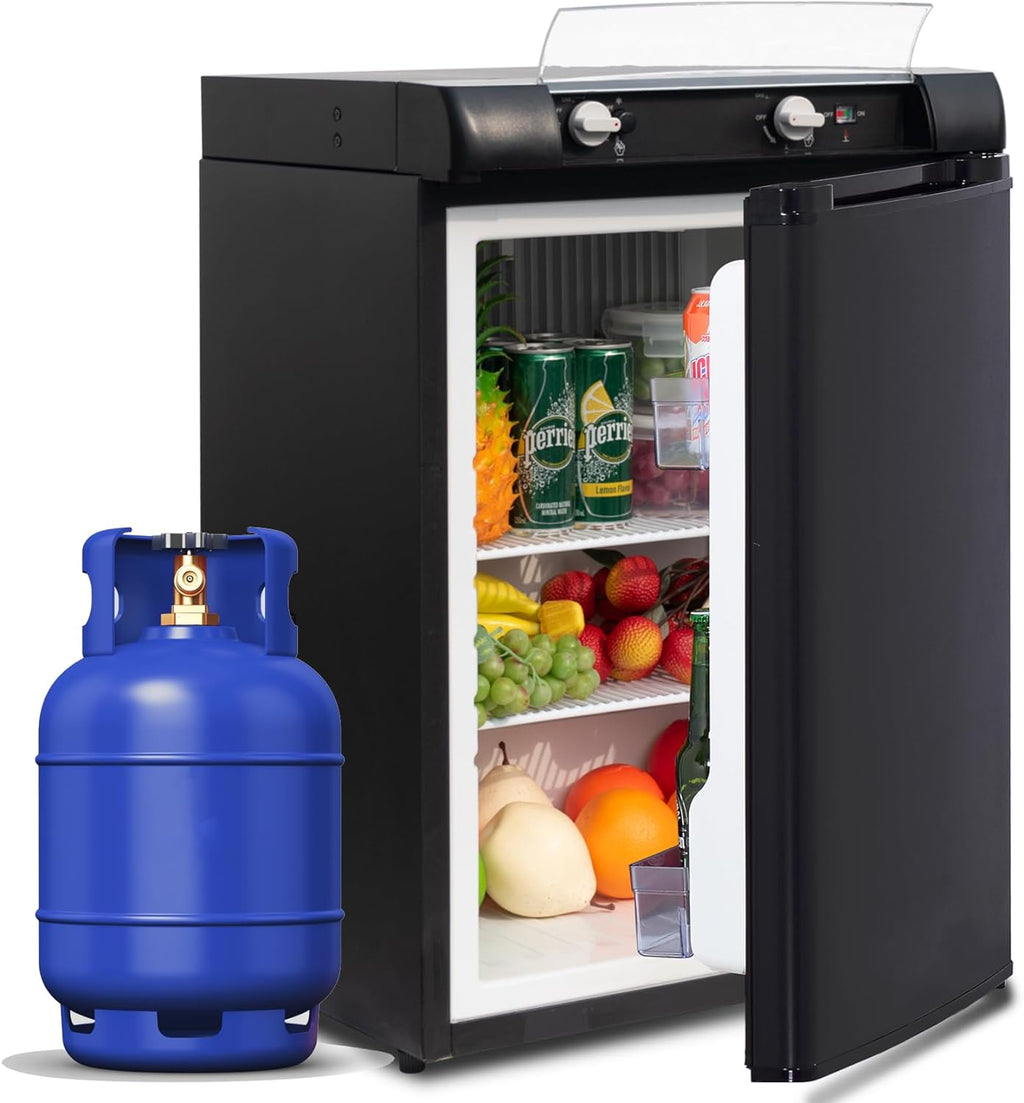 Black 2.1 Cu.ft 3 Way Propane Refrigerator N26976