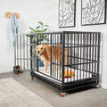 Heavy Duty Steel Single Door Dog Crate B319664
