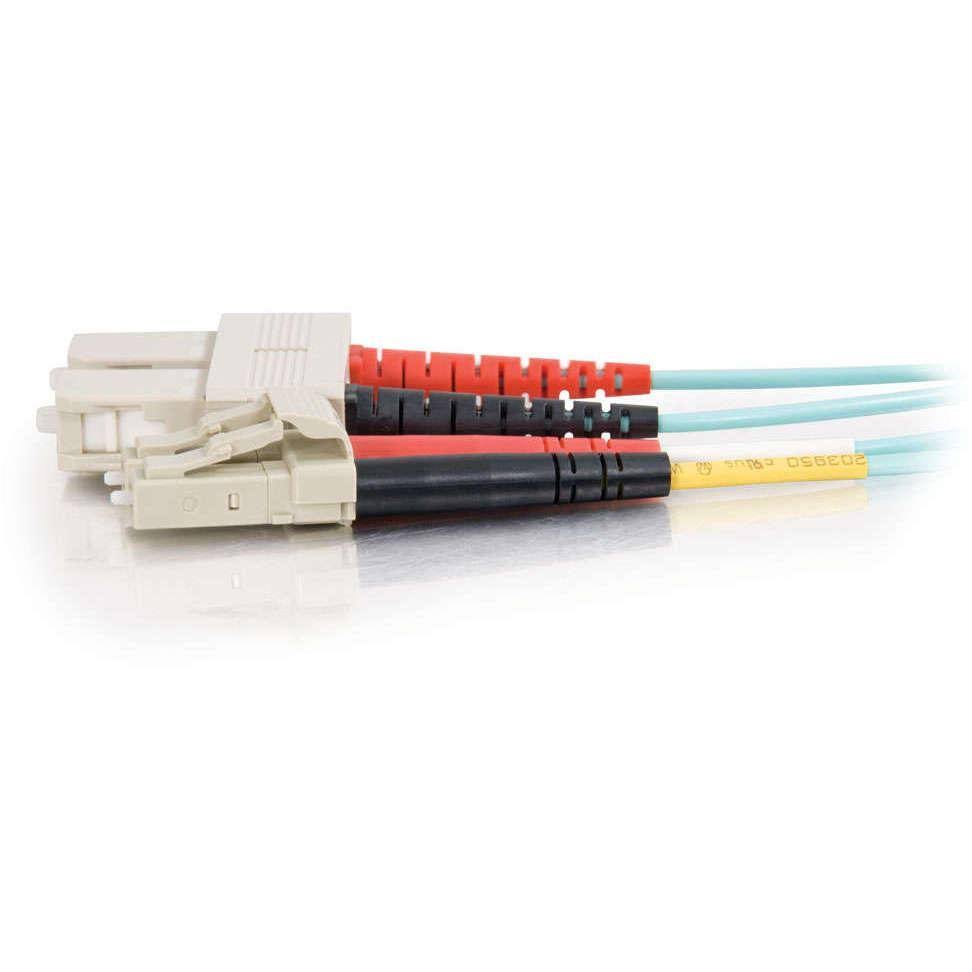 7M LC-SC 10GB 50/125 OM3 Duplex Multimode PVC Fiber Optic Cable F52278