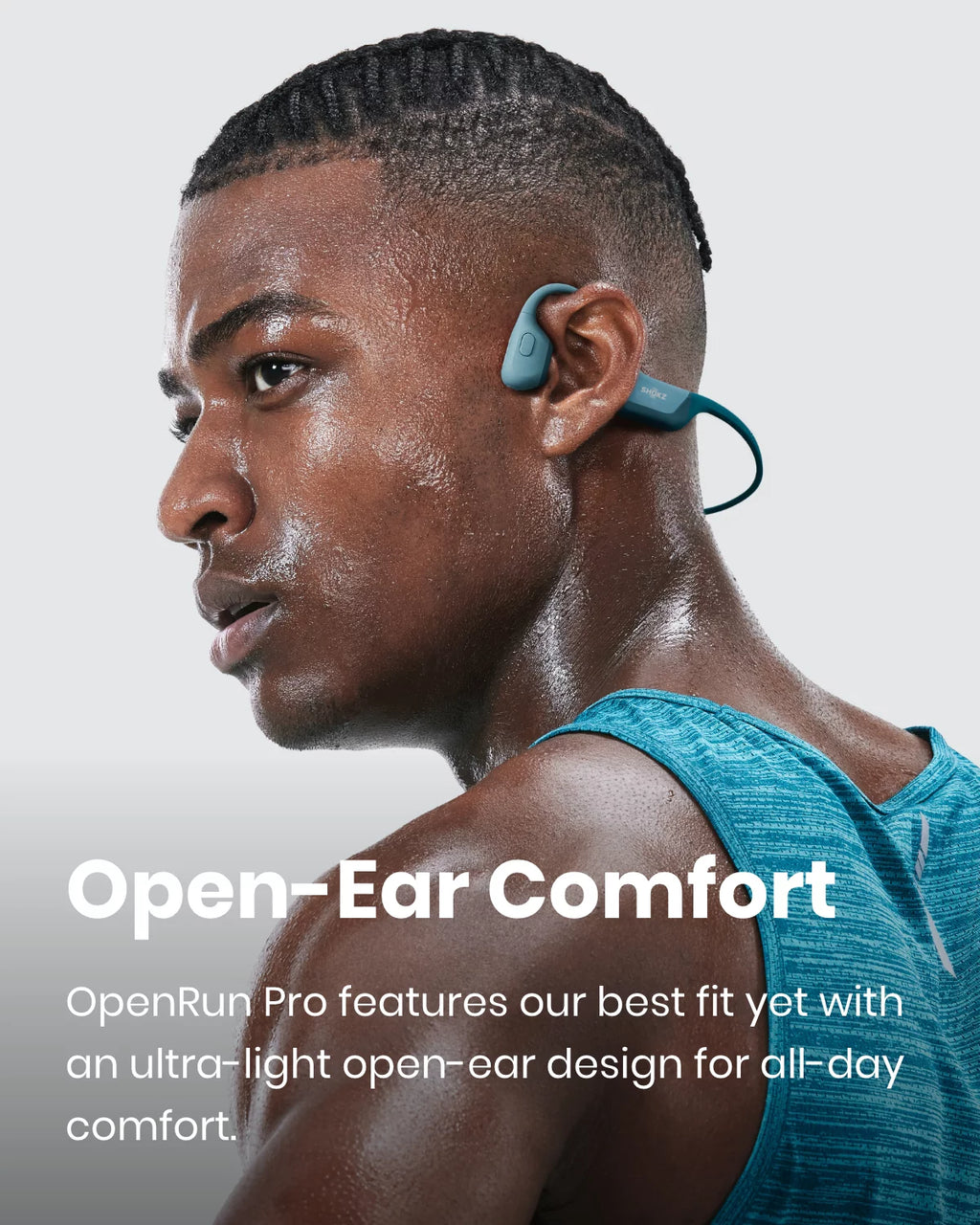 Black Bone Conduction Open Ear Bluetooth Headphones N950210